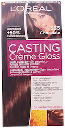 L'Oreal Paris Casting Creme Gloss Βαφή Μαλλιών για Άνδρες Χωρίς Αμμωνία 535-chocolate