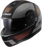 LS2 Strobe Ii Ff908 Flip-Up Helmet ECE 22.06 Orion Matt Black Purple Blue