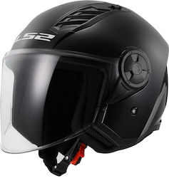 LS2 Airflow Ii Of616 Solid Black Motorradhelm Jet ECE 22.06