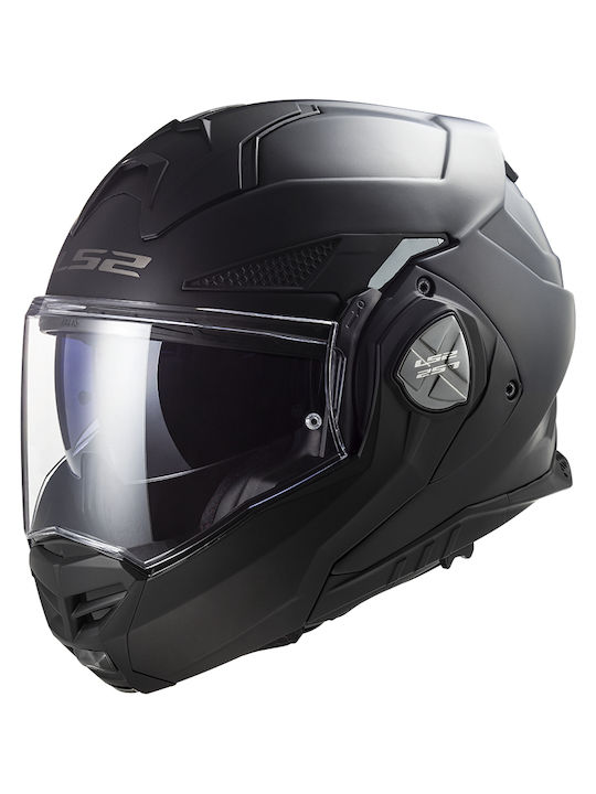 LS2 Advant X Negru mat Cască Moto Flip-Up ECE 2...