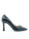 Fardoulis Leather Black Heels