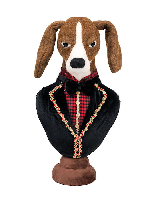 Lianos Christmas Plush Figure Doggy Brown Height 48cm 2pcs