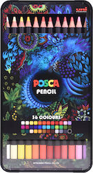 Posca Σετ Ξυλομπογιές 36τμχ