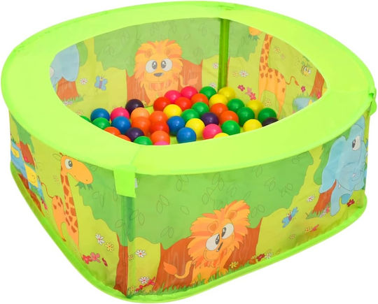 vidaXL Piscină cu bile Pentru copii cu 300 mingi 75x75x32cm. pentru 6+ Luni Multicoloră