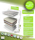 Extra Strom Pedic Semi-double Anatomic Saltea Latex 110x190x21cm cu Cocos