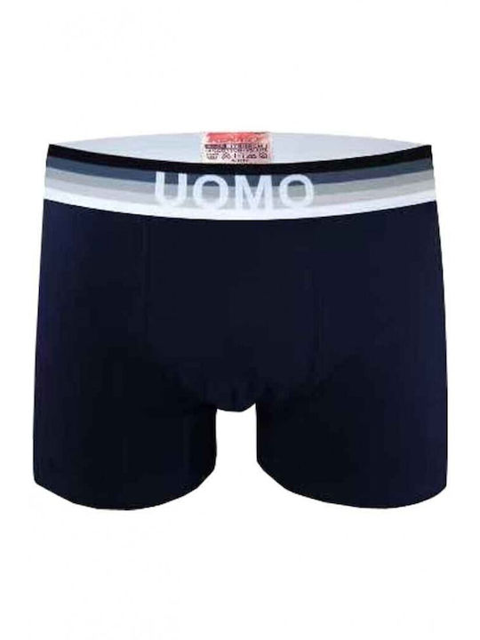 Uomo Herren Boxershorts Navy 1Packung