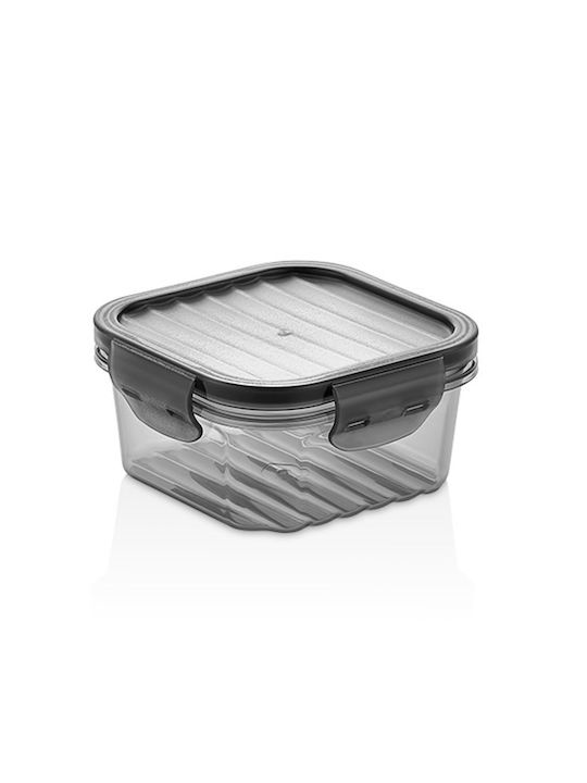 Plastic Lunch Box Gray 800ml 30pcs