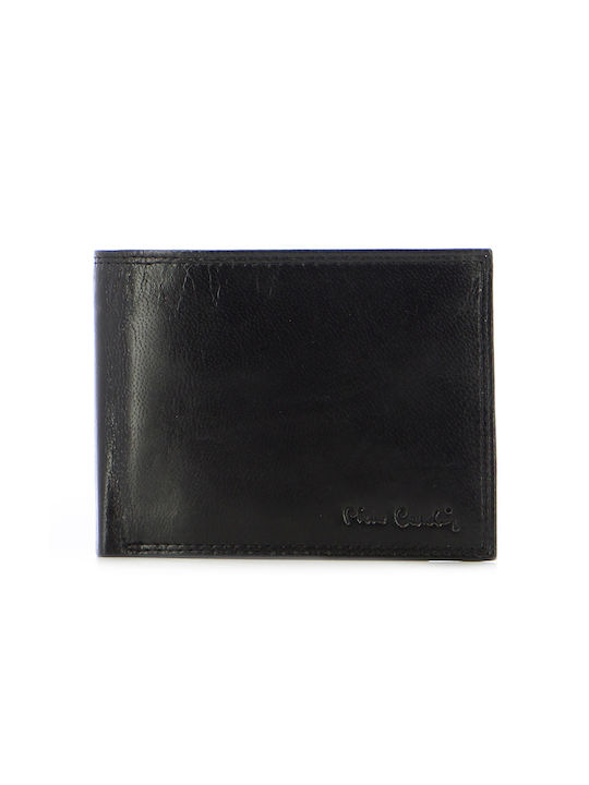 Pierre Cardin Δερμάτινο Ανδρικό Πορτοφόλι Καρτών Μαύρο