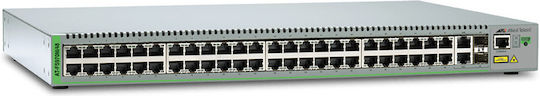 Allied Telesis 990-003998-50 Gestionat L2 Switch cu 48 Porturi Gigabit (1Gbps) Ethernet și 2 Porturi SFP