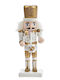 Nuova Vita Wooden Christmas Nutcracker Gold