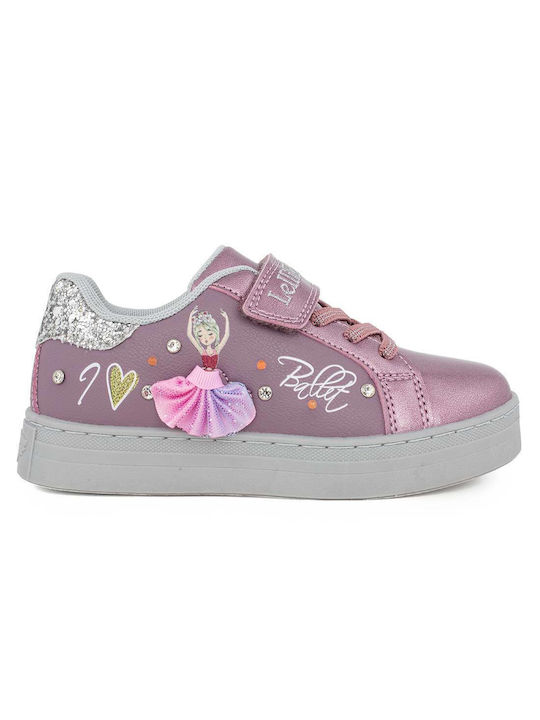 Lelli Kelly Παιδικά Sneakers Ανατομικά με Σκρατς & Φωτάκια Ροζ