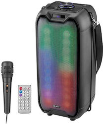 Tracer Karaoke-System mit einem Kabelgebundenen Mikrofon Rocket TWS TRAGLO46925 in Schwarz Farbe