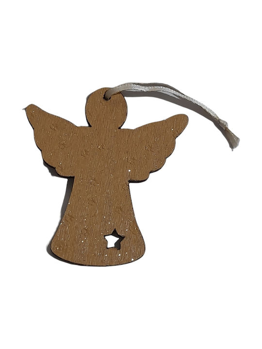 Hanging Ornament Angel Brown 7x8cm