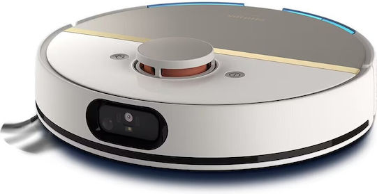 Philips HomeRun 7000 Series Aqua Прахосмукачка Робот с Картографиране Лазер и Всмукателна Мощност 5000Pa Бяла