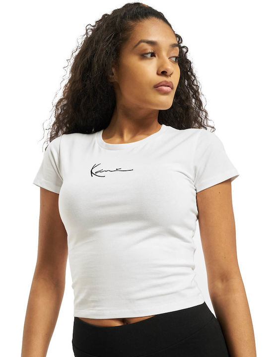 Karl Kani Signature Damen T-Shirt White