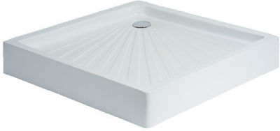 Sanitec Square Acrylic Shower White A 503 70x70x16cm