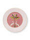 PiP Studio La Majorelle Plate Desert made of Porcelain Pink with Diameter 17cm