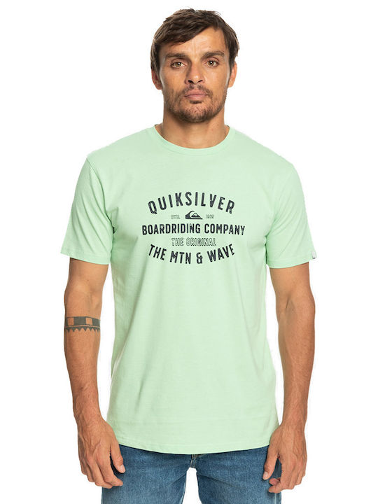 Quiksilver Qs Surf Lockup Ανδρικό T-shirt Κοντομάνικο Τιρκουάζ