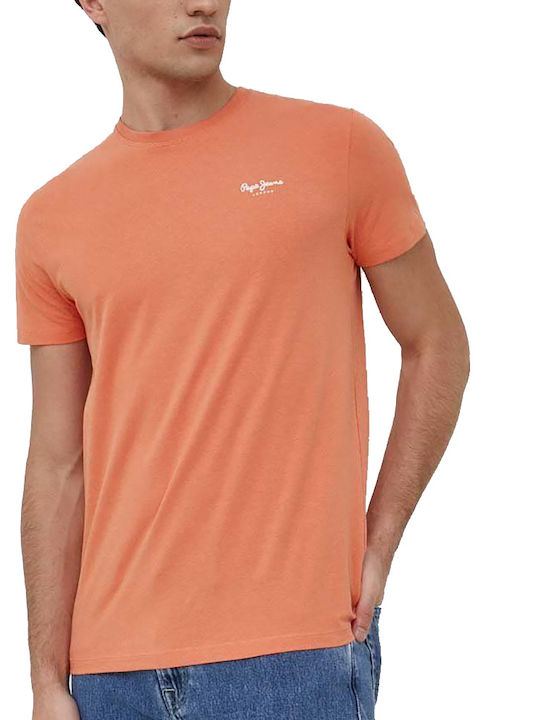 Pepe Jeans Herren T-Shirt Kurzarm Rosa