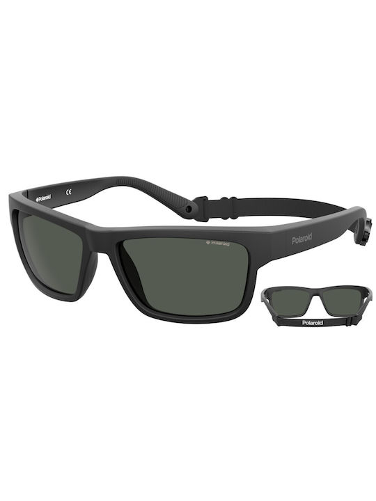 Polaroid Men's Sunglasses with Black Plastic Fr...