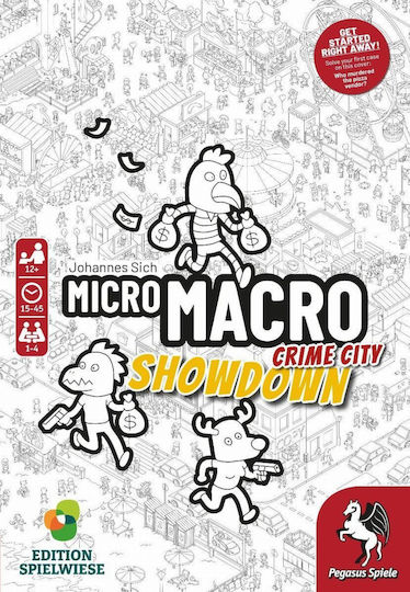 Επιτραπέζιο Παιχνίδι Micromacro: Crime City Showdown για 1-4 Παίκτες 12+ Ετών (EN) Pegasus Spiele