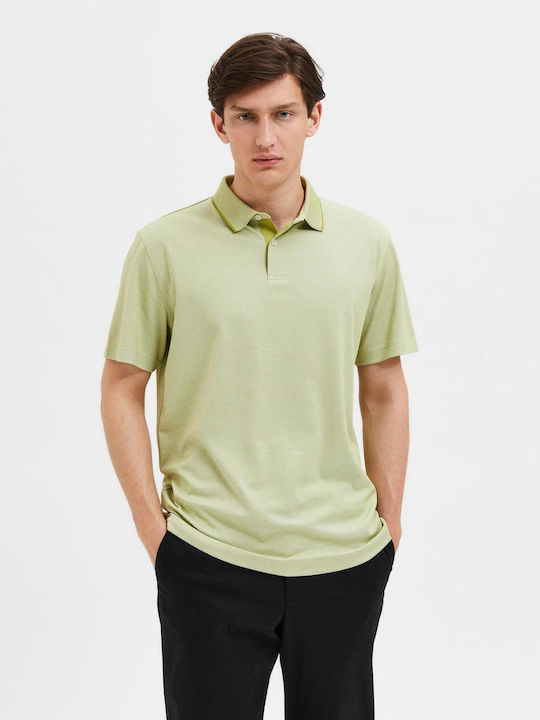 Selected Men's Short Sleeve Blouse Polo Green