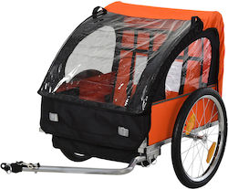 Remorcă Pentru Bicicletă Homcom Cu Centuri de Siguranță Portocalii Husa 440-008og