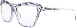 Frog Optical Lesebrille +1.50 in Silber Farbe