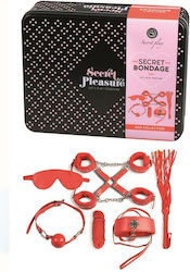 Secretplay Bondage BDSM Kit in Rot Farbe 8Stück