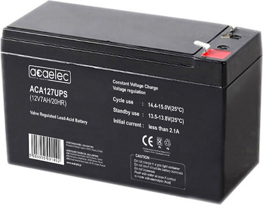 Aca ACA127UPS Μπαταρία UPS με Χωρητικότητα 7Ah και Τάση 12V