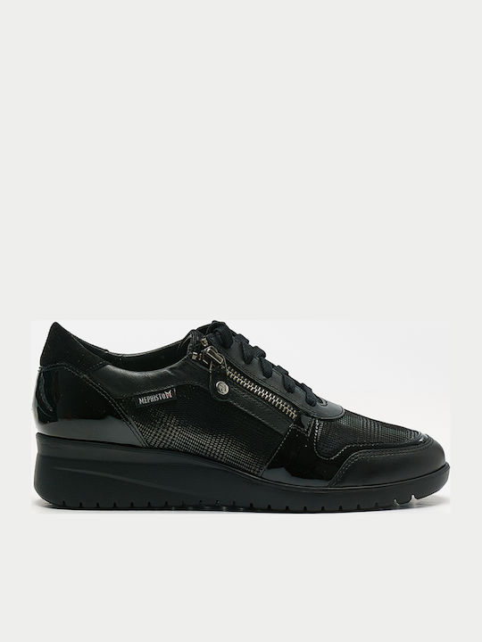 Mephisto Γυναικεία Ανατομικά Sneakers Μαύρα
