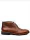 Damiani Men's Leather Boots Tabac Brown