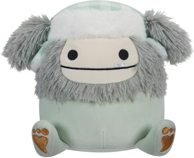 Jazwares Jucărie de Pluș Squishmallows Evita Grey Bigfoot with Trapper Hat Crăciun 19 cm pentru 3+ Ani