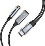 Tech-Protect Convertor USB-C masculin în 3.5mm / USB-C 2x femelă