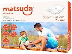 Matsuda Sterile Gauze Pads 36x40cm 10pcs