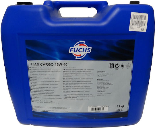 Fuchs Titan Cargo Λάδι Αυτοκινήτου 15W-40 20lt