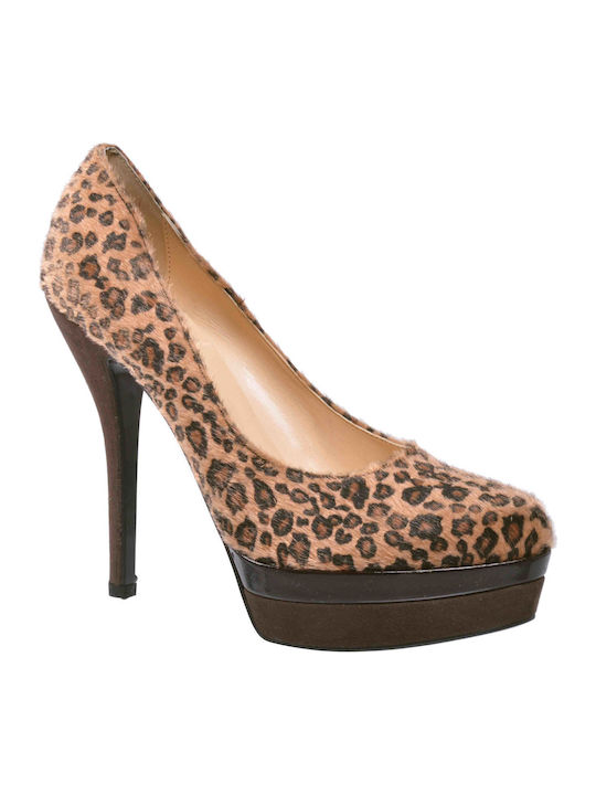 Γόβες Animal Print Καφέ