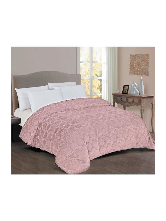 Dimcol Duvet Cover Queen 220x240cm 1830 Pink