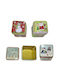 XMASfest Weihnachtliche Metallisch Figur Box 8x8x6.5cm