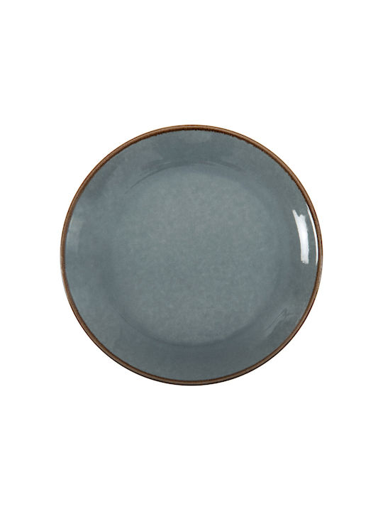 Porline Porselen Tivoli Plate Shallow made of Porcelain Gray with Diameter 27cm