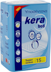 Kera Bed Super Υποσέντονα Ακράτειας Super 60x60cm 15τμχ