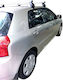 Menabo Autodachträger Aluminium für Toyota Corolla 5D 2002 2007 mit Dachträgerfüßen und Schloss Silber