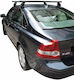 Menabo Μπάρες Οροφής Ατσάλινες για Volvo S40 (Σετ με πόδια και κλειδαριά) Ασημί