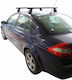 Menabo Metallic Car Roof Bars for Renault Megane 2002-2010 Set with Roof Rack Legs Silver