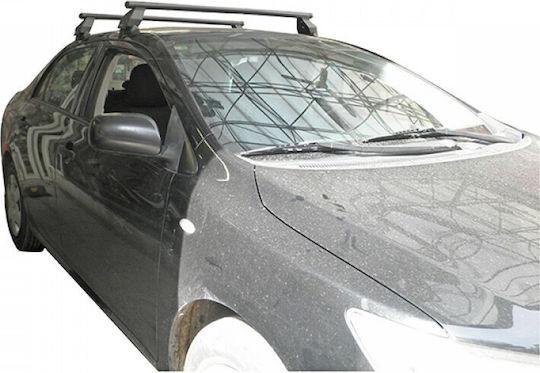 Menabo Autodachträger Stahl für Toyota Korolla 2007-2013 mit Dachträgerfüßen Silber