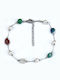 Tatu Moyo Multicolour Steel Foot Chain with Pearls