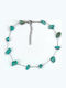 Tatu Moyo Steel Turquoise Anklet