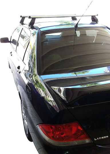 Menabo für Mitsubishi Lancer (mit Dachträgerfüßen) Silber