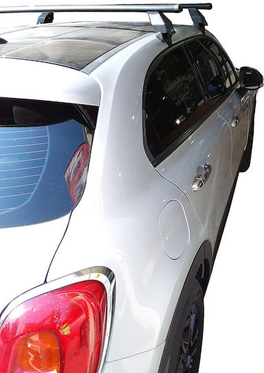 Menabo für Fiat 500X (mit Dachträgerfüßen) Silber