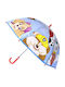 Paw Patrol Kids Curved Handle Umbrella with Diameter 71cm Multicolour